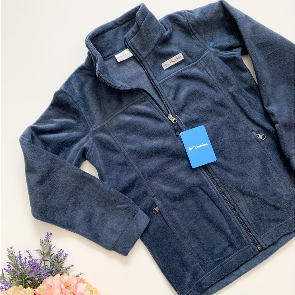 Columbia Boys Blue Fleece Zip Up Sweater